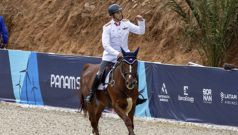 Fallece la yegua Edén del binomio de la equitación del Team Chile.